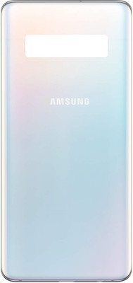 Sandreezz Samsung Galaxy S10 / SM-G973 (with Proper Logo) (Glass) Back Panel(Prism White)