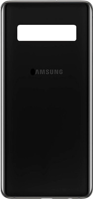Sandreezz Samsung Galaxy S10 / SM-G973 (with Proper Logo) (Glass) Back Panel(Prism Black)