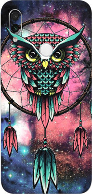 LAMHA Redmi Note 7S Mobile Skin(Ultra Super Pink Owl With High Matte Finish.)