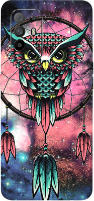 LAMHA Oppo F19 Pro Plus 5G Mobile Skin(Ultra Super Pink Owl With High Matte Finish.)
