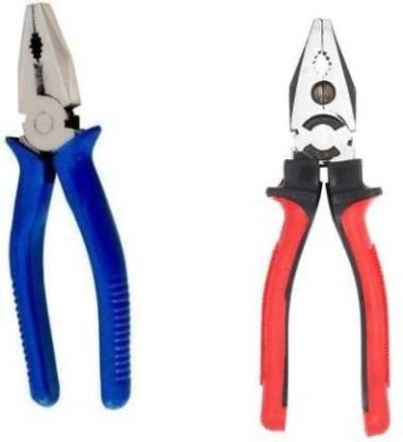 Exotic Arcade Combo of 2 Pliers || Red and Blue || Best Quality Heavy Duty 8 Inch Combination Snap Ring Plier(Length : 8 inch)