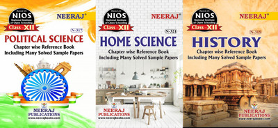 NIOS History(315) Political Science(317), Home Science(321) Arts Side 3 Books Class 12 English Medium Chapter Wise Ref Guide Books With MANY SOLVED QUESTION PAPERS(Paperback, Neeraj) NIOS History(315) Political Science(317), Home Science(321) Arts Side 3 Books Class 12 English Medium Chapter Wise Ref Guide Books With MANY SOLVED QUESTION PAPERS(Paperback, Neeraj)