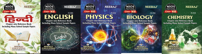 Nios English(302), Hindi(301), Physics(312), Chemistry(313), Biology(314) With Practical Guide Books Science Side Set Of 8 Class 12 English Medium Chapter Wise Reference Guide Books With Many Solved Papers As Per Latest Syllabus(Paperback, Neeraj NIOS) Nios English(302), Hindi(301), Physics(312), Chemistry(313), Biology(314) With Practical Guide Books Science Side Set Of 8 Class 12 English Medium Chapter Wise Reference Guide Books With Many Solved Papers As Per Latest Syllabus(Paperback, Neeraj NIOS)