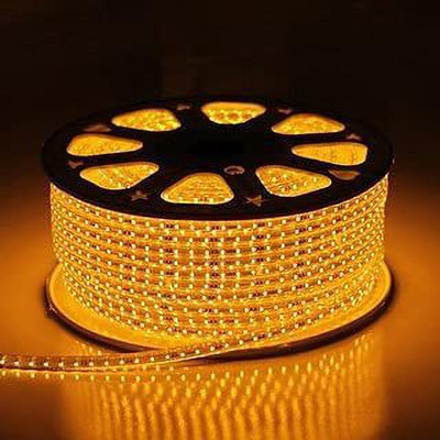 spark world 440 LEDs 5 m Yellow Flickering, Color Changing Strip Rice Lights(Pack of 1)
