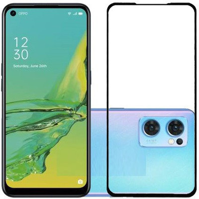 GORILLAPRIME Edge To Edge Tempered Glass for : Oppo Reno7 5G(Pack of 1)