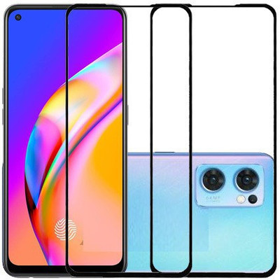 MaxR Edge To Edge Tempered Glass for Oppo Reno7 5G(Pack of 2)