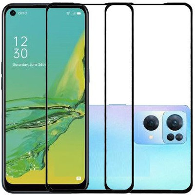 MaxR Edge To Edge Tempered Glass for Oppo Reno7 Pro 5G(Pack of 2)