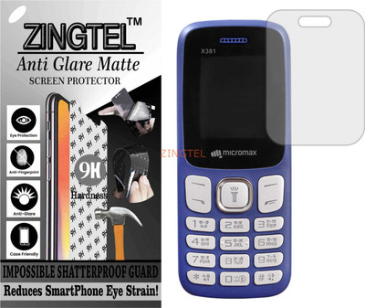 ZINGTEL Impossible Screen Guard for MICROMAX X381 (Matte Finish)(Pack of 1)