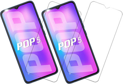 SPRITZEN Tempered Glass Guard for Tecno POP 5 Pro, Tecno POP 5(Pack of 2)