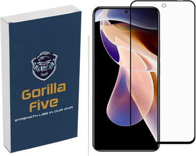 GORILLA FIVE Edge To Edge Tempered Glass for Redmi Note 11(Pack of 1)