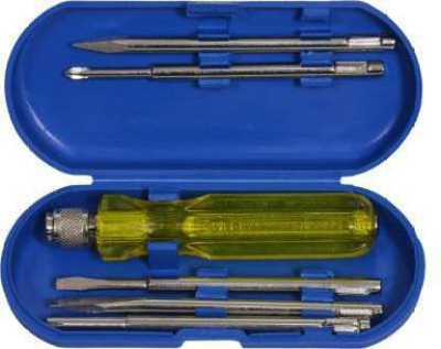 NBS Screwdriver Kit of 5 Bits and 1 Handle (Multipurpose Tool and Usage) Standard Screwdriver Set(Pack of 5)