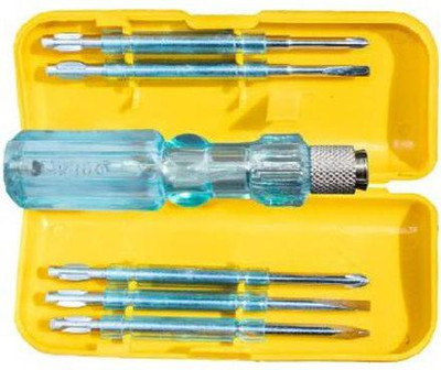 NBS Screwdriver Kit of 5 Bits and 1 Handle (Multipurpose Tool and Usage) Standard Screwdriver Set(Pack of 5)