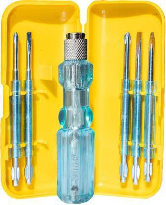 NBS Screwdriver Kit of 5 Bits and 1 Handle (Multipurpose Tool and Usage) Standard Screwdriver Set(Pack of 5)