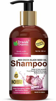 Dravida Organics Onion Shampoo for Hair Growth and Hair Fall Control(300 ml)
