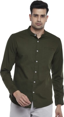 Byford by Pantaloons Men Solid Sports Green Shirt