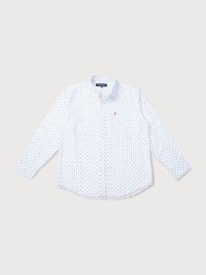 GINI & JONY Boys Printed Casual White Shirt