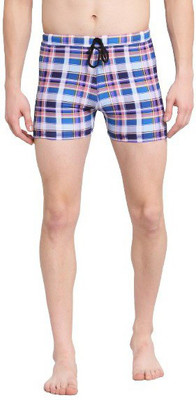 Cukoo Printed Men Blue Board/Swim Shorts