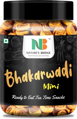 Nature's Bridge Bakarwadi | Special Mini Bhakarwadi - 300 Gms Jar (Crunchy & Testy)(300 g)