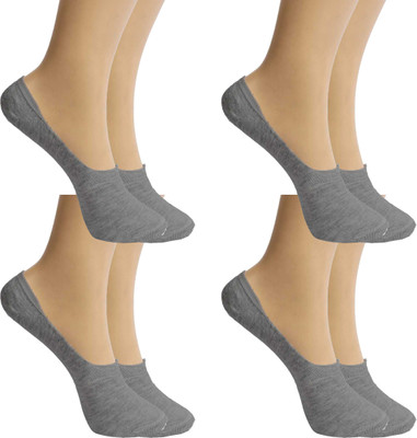 Femies Men & Women Solid Peds/Footie/No-Show(Pack of 4)