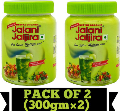 Vestal Organic Multiple Use Jalani Jaljira Sprinkle on fruits, salad Many more used Pack Of 2(2 x 300)