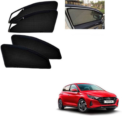 AuTO ADDiCT Side Window, Rear Window Sun Shade i20(Black)