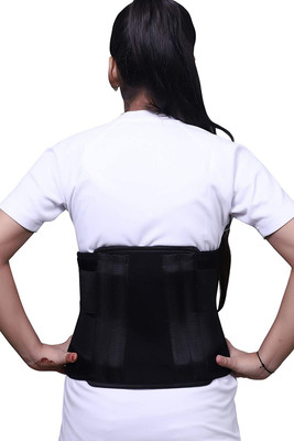 Jarvis Contoured Lumbar Support Waist belt for Back Pain Relief Back / Lumbar Support(Black)