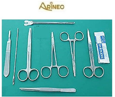 ARINEO 14 PCS MINOR SURGERY SET SURGICAL INSTRUMENTS set Utility Forceps