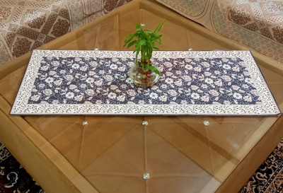 Saksham Enterprises Dark Green 91.5 cm Table Runner(Velvet)