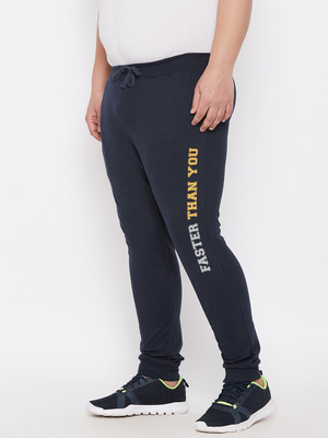 ARDEUR Printed Men Blue Track Pants