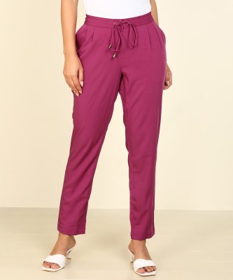 Park Avenue Women Regular Fit Women Pink Trousers