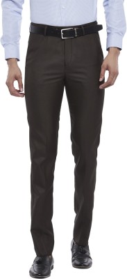 Byford by Pantaloons Slim Fit Men Brown Trousers