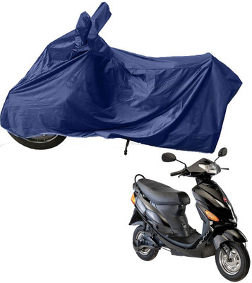 RiderShine Two Wheeler Cover for Hero(Electric Wave Dx, Blue)