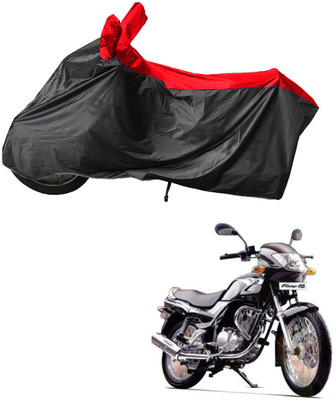 RiderShine Waterproof Two Wheeler Cover for TVS(Fiero F2, Black, Red)