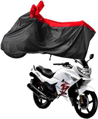 RiderShine Waterproof Two Wheeler Cover for Hero(Karizma ZMR, Black, Red)