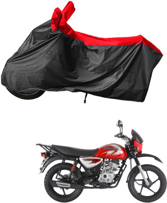 RiderShine Waterproof Two Wheeler Cover for Bajaj(Boxer BM 150, Black, Red)