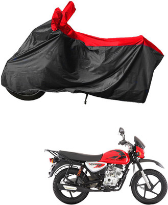 RiderShine Waterproof Two Wheeler Cover for Bajaj(Boxer, Black, Red)