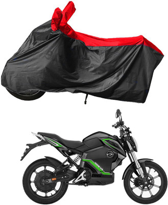RiderShine Waterproof Two Wheeler Cover for Revolt(RV 300, Black, Red)