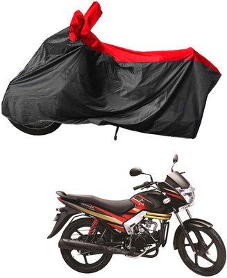 RiderShine Waterproof Two Wheeler Cover for Mahindra(Centuro XT, Black, Red)
