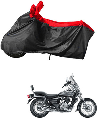 RiderShine Waterproof Two Wheeler Cover for Bajaj(Avenger 220 DTS-i, Black, Red)