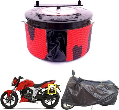 BIKE BLAZER Waterproof Two Wheeler Cover for TVS(Apache RTR 160 4V, Black)