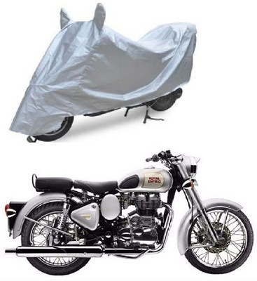 A2D Two Wheeler Cover for Royal Enfield(Classic 350, Silver)