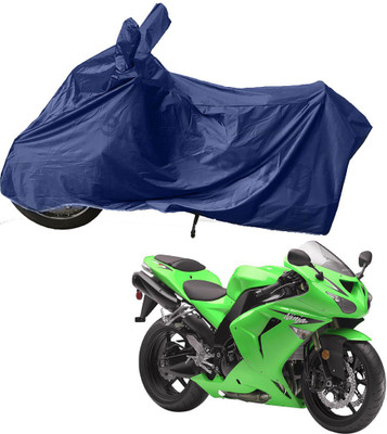 RiderShine Two Wheeler Cover for Kawasaki(Ninja ZX 10R, Blue)