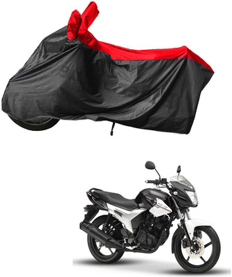 RiderShine Waterproof Two Wheeler Cover for Yamaha(SZ R, Black, Red)