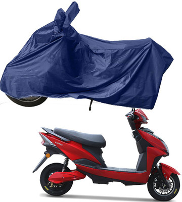 RiderShine Two Wheeler Cover for Techo Electra(Raptor, Blue)