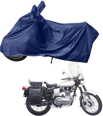 RiderShine Two Wheeler Cover for Royal Enfield(Machismo 500, Blue)