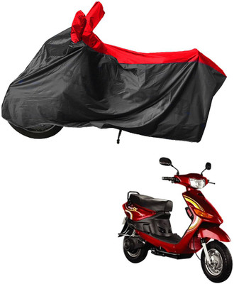 RiderShine Waterproof Two Wheeler Cover for Indus(Yo Spark, Black, Red)