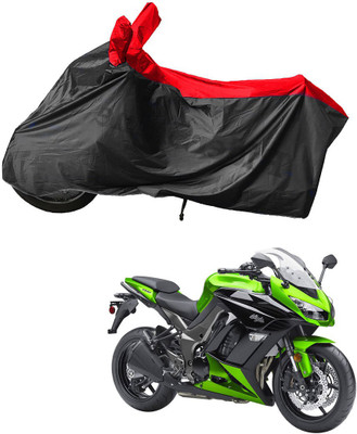 RiderShine Waterproof Two Wheeler Cover for Kawasaki(Ninja 1000, Black, Red)