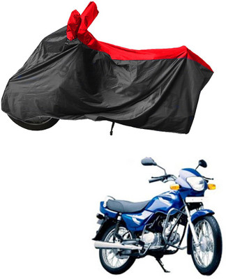 RiderShine Waterproof Two Wheeler Cover for TVS(Centra, Black, Red)