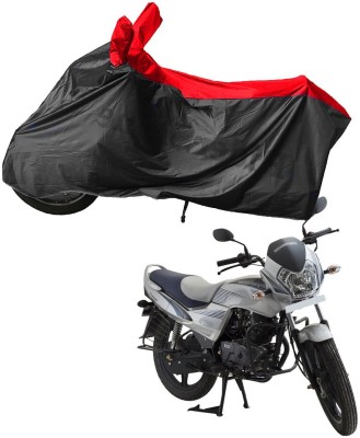 RiderShine Waterproof Two Wheeler Cover for LML(Freedom, Black, Red)