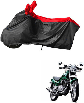 RiderShine Waterproof Two Wheeler Cover for TVS(Fiero FX, Black, Red)